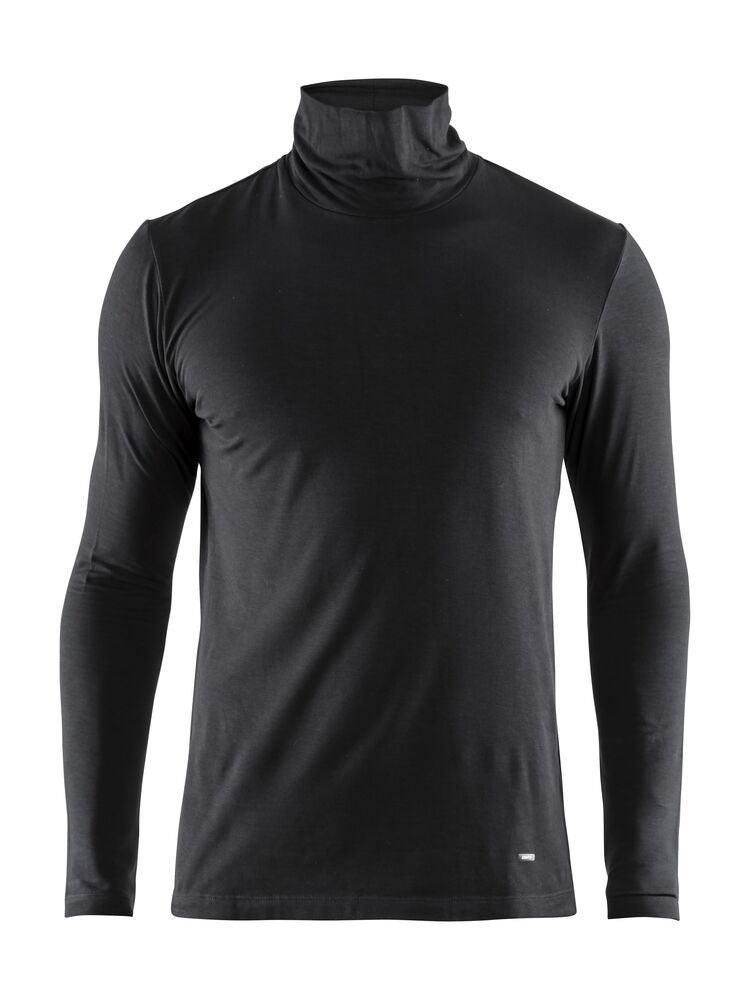 Essential Warm Turltleneck M von Craft – Dk Grey Melange
