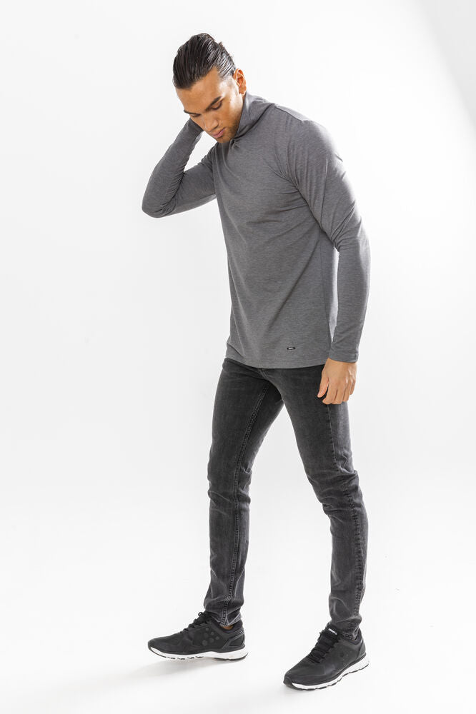 Essential Warm Turltleneck M von Craft – Dk Grey Melange