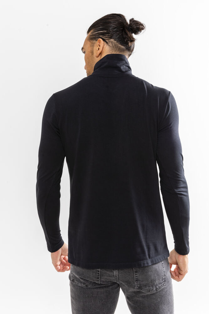 Essential Warm Turltleneck M von Craft – Dk Grey Melange