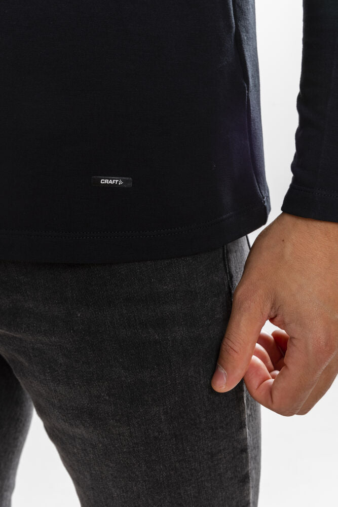 Essential Warm Turltleneck M von Craft – Dk Grey Melange