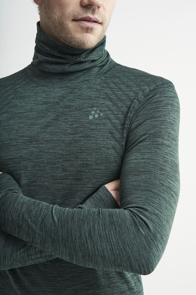 Fuseknit Comfort Turtleneck M von Craft – Pine/Melange