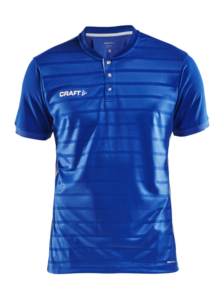 Pro Control Button Jersey M von Craft – Club Cobolt/White