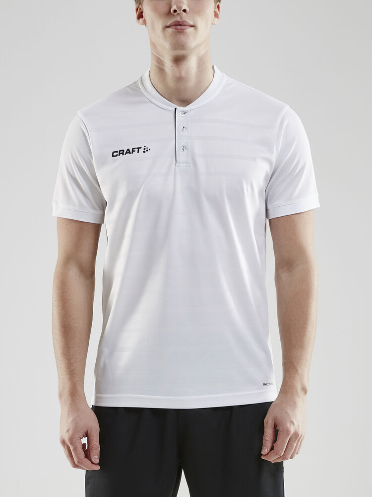 Pro Control Button Jersey M von Craft – Club Cobolt/White