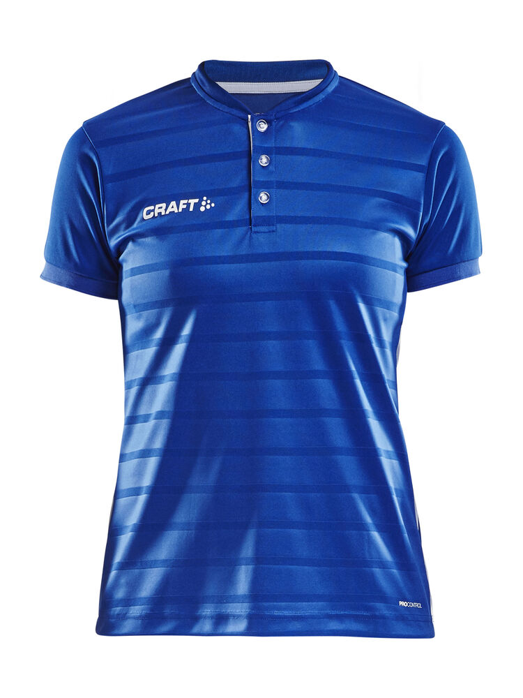 Pro Control Button Jersey W von Craft – Club Cobolt/White