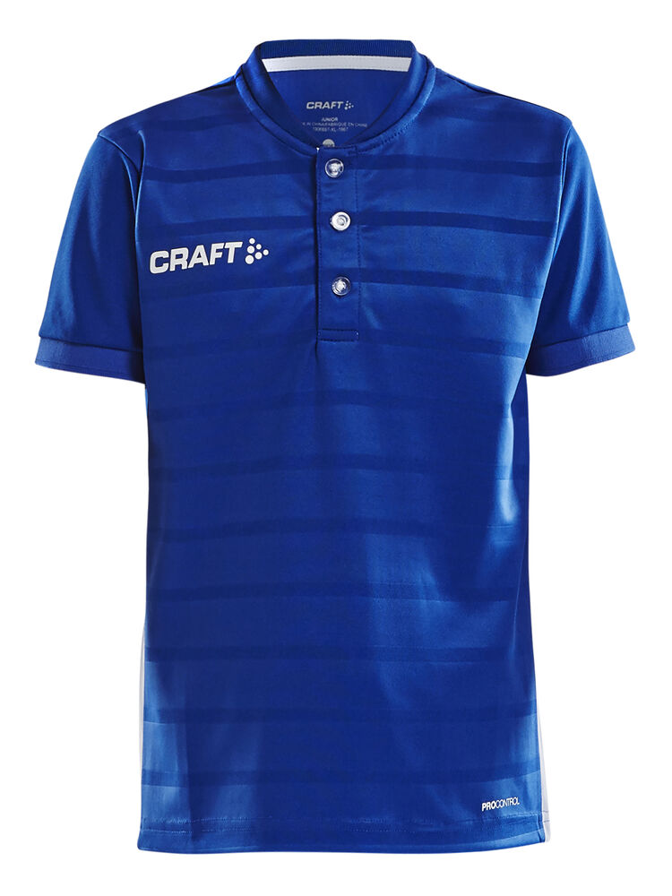 Pro Control Button Jersey Jr von Craft – Club Cobolt/White