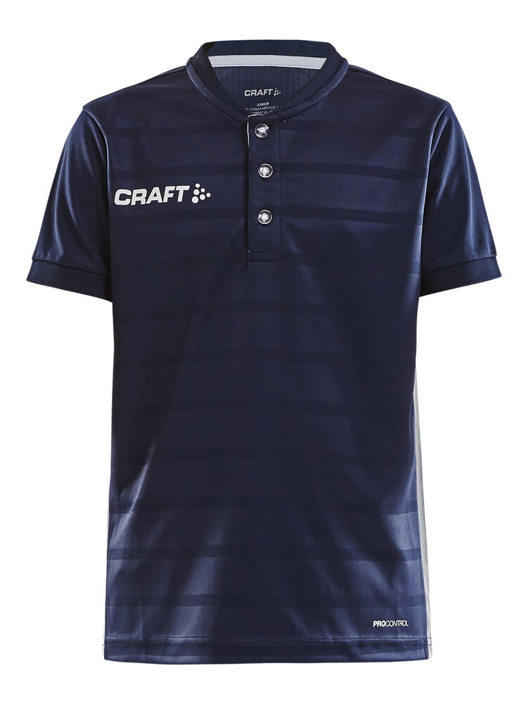 Pro Control Button Jersey Jr von Craft – Club Cobolt/White