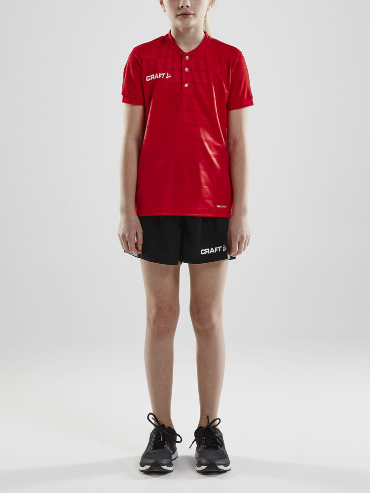 Pro Control Button Jersey Jr von Craft – Club Cobolt/White