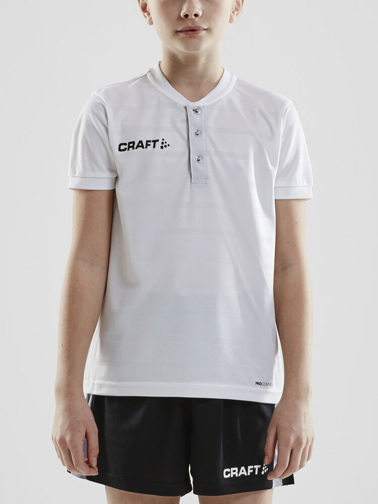 Pro Control Button Jersey Jr von Craft – Club Cobolt/White