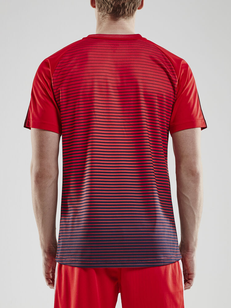 Pro Control Stripe Jersey M von Craft – Club Cobolt/Bright Red