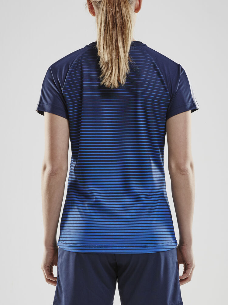 Pro Control Stripe Jersey W von Craft – Club Cobolt/Bright Red