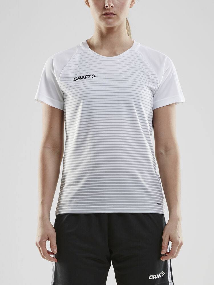 Pro Control Stripe Jersey W von Craft – Club Cobolt/Bright Red