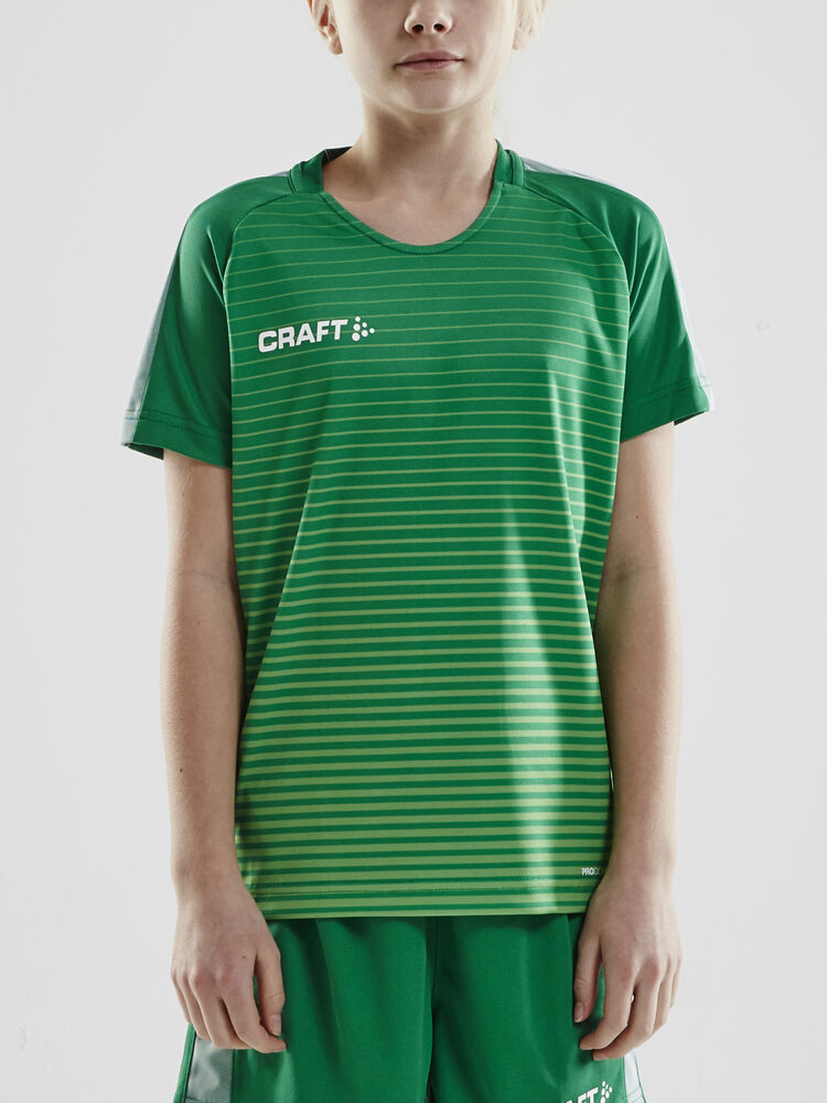 Pro Control Stripe Jersey Jr von Craft – Club Cobolt/Bright Red