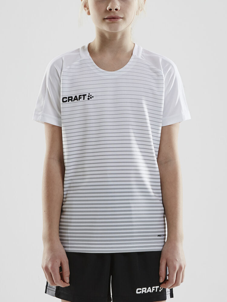 Pro Control Stripe Jersey Jr von Craft – Club Cobolt/Bright Red