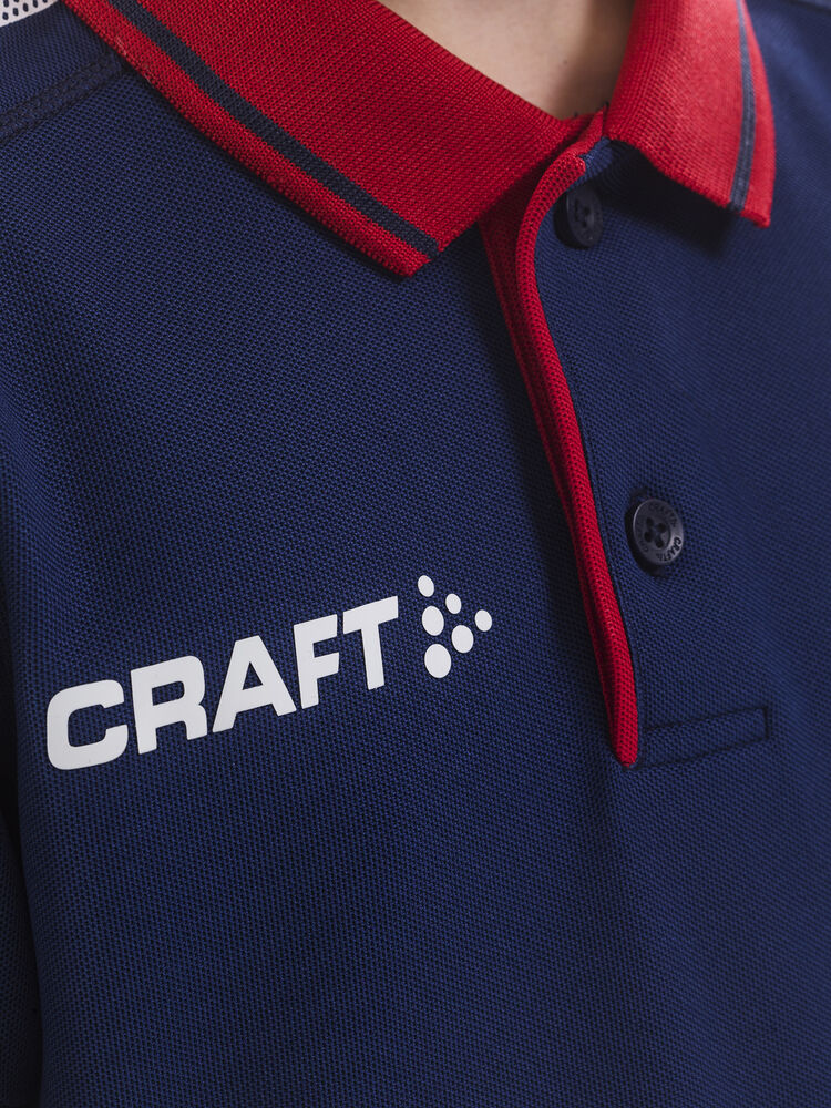 Pro Control Poloshirt Jr von Craft – Club Cobolt/Black
