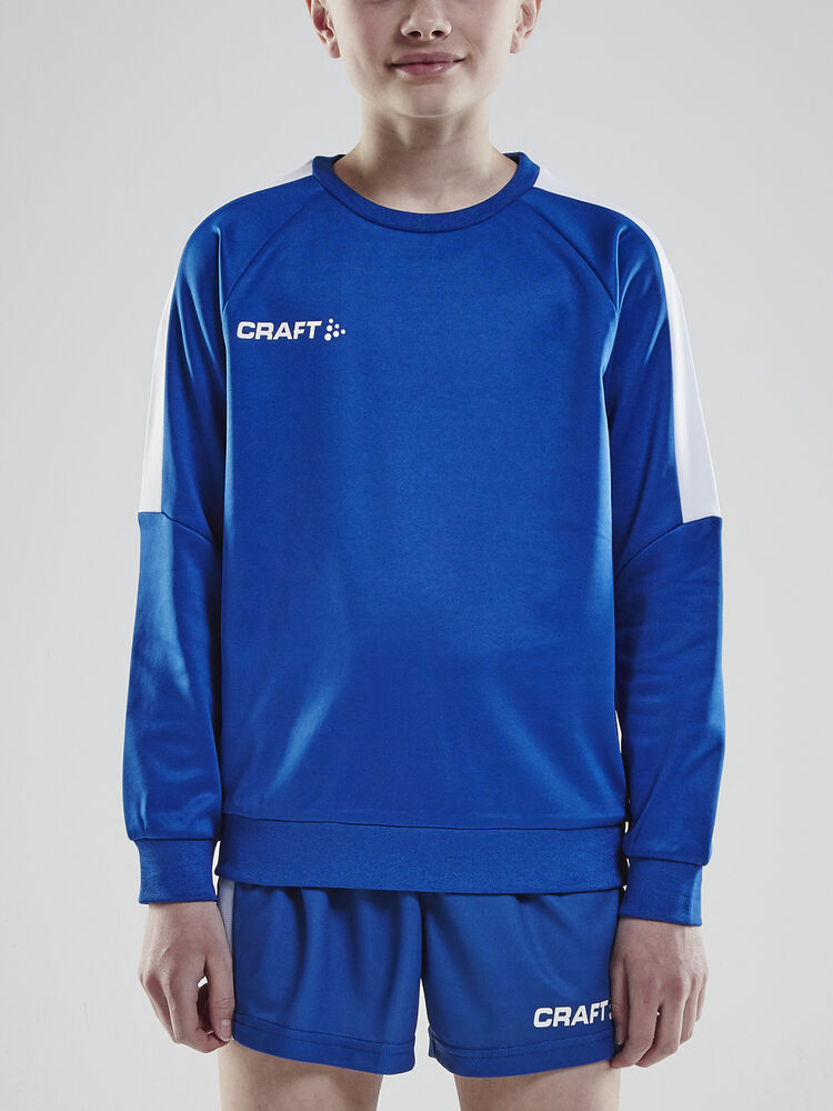 Progress R-Neck Sweater Jr von Craft – Royal/White