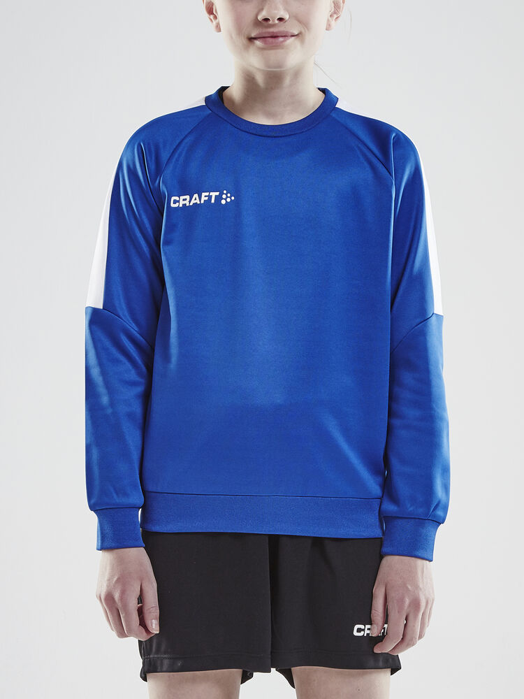 Progress R-Neck Sweater Jr von Craft – Royal/White