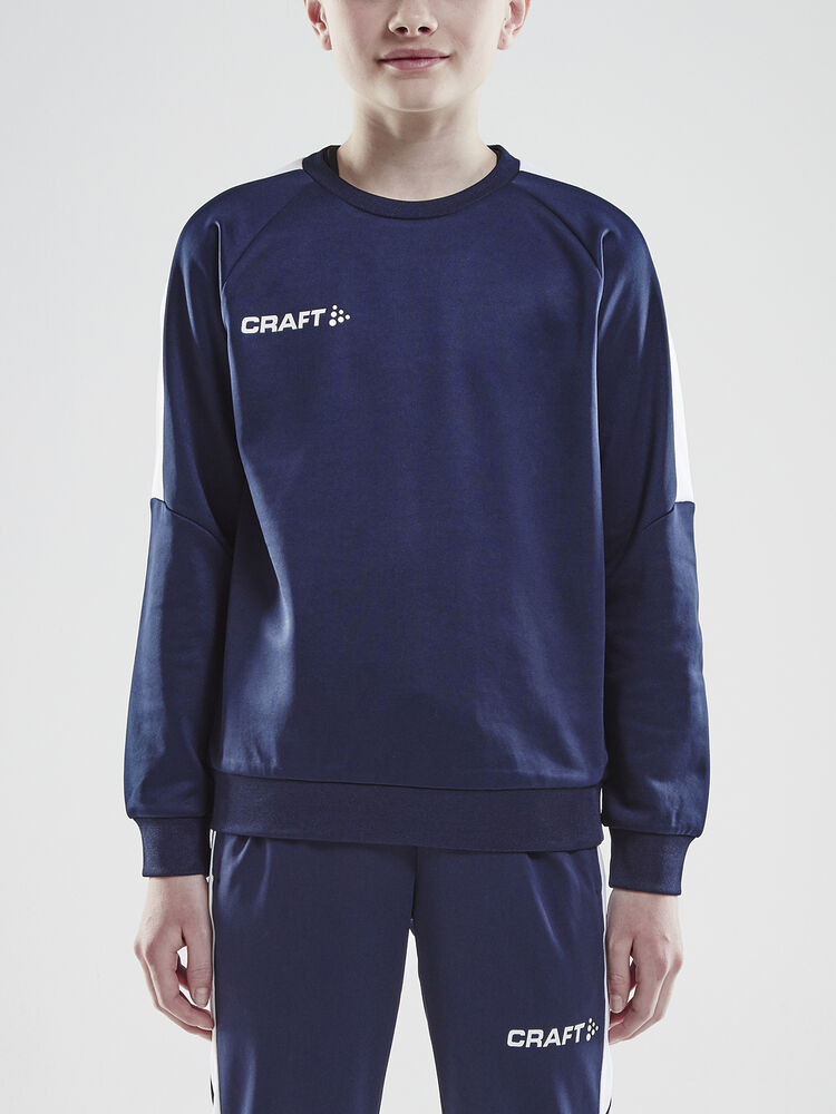 Progress R-Neck Sweater Jr von Craft – Royal/White