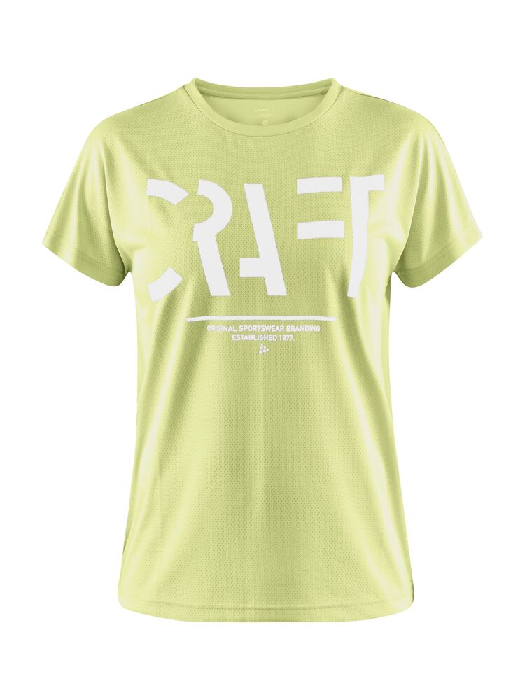 Eaze SS Logo Mesh Tee W von Craft – Giallo