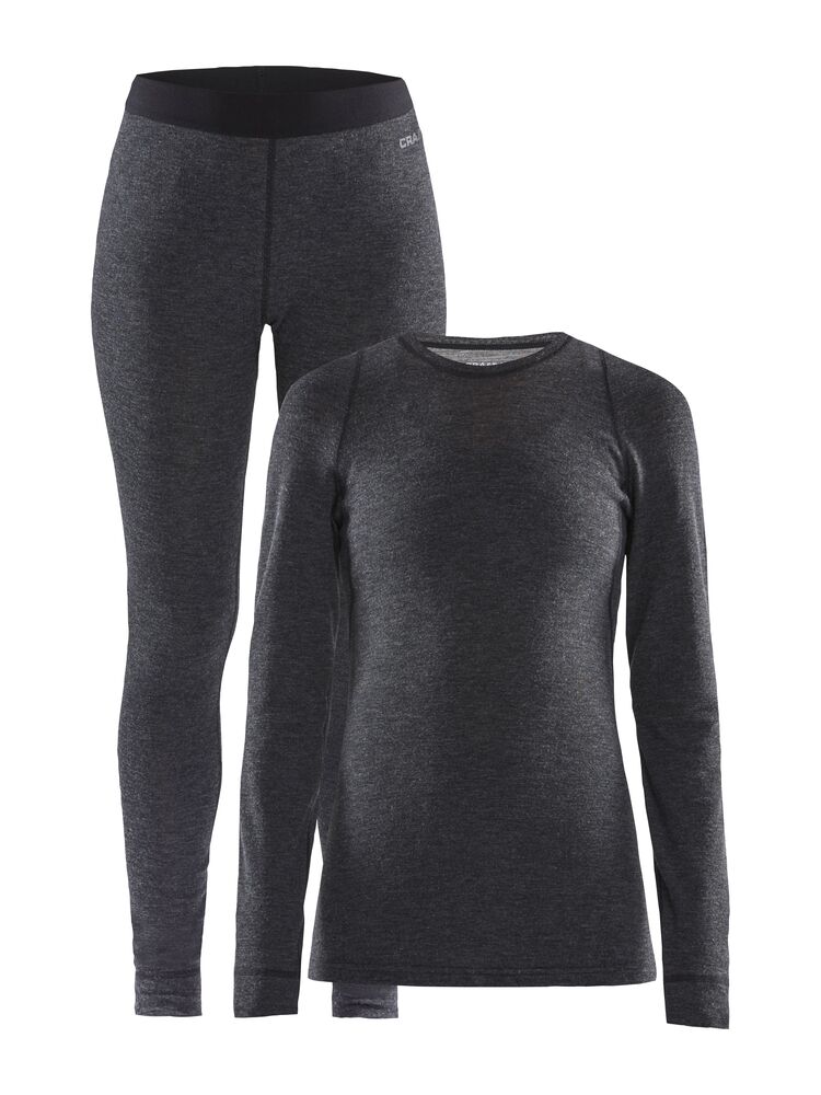 Merino 180 Set W von Craft – Black Melange