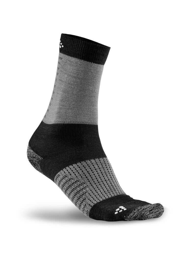 Xc Training Sock von Craft – Black/Dk Grey Melange