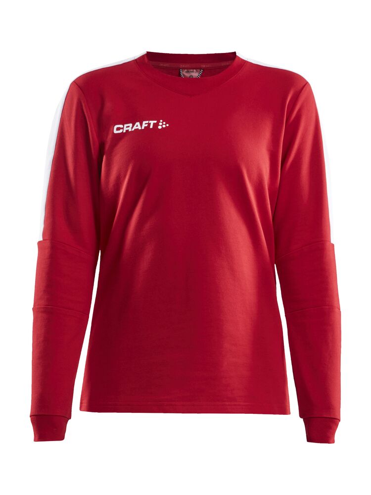 Progress GK Sweatshirt W von Craft – Bright Red/White