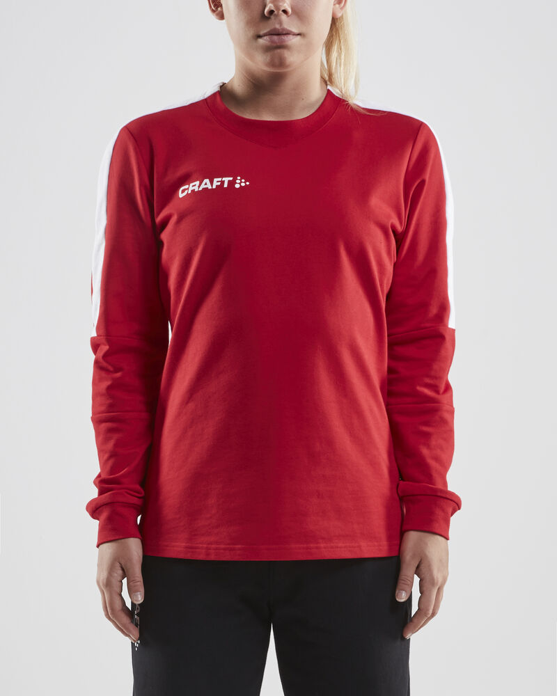 Progress GK Sweatshirt W von Craft – Bright Red/White