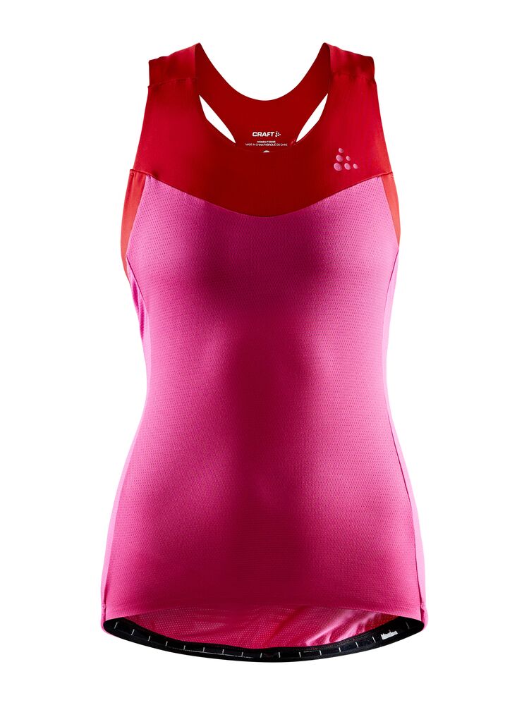 Stride Singlet W von Craft – Fame/Bright Red