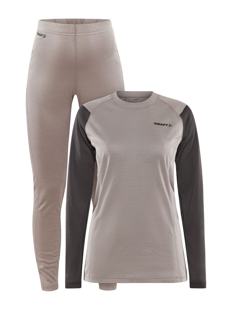 Core Warm Baselayer Set W von Craft – Clay/Granite
