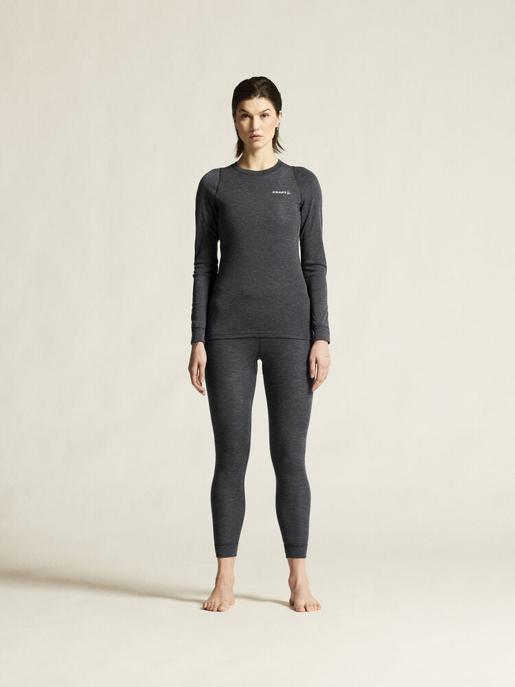 CORE Wool Merino Set W von Craft – Dk Grey Melange