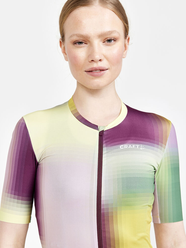 Adv Aero Jersey W von Craft – Multi/Burgundy
