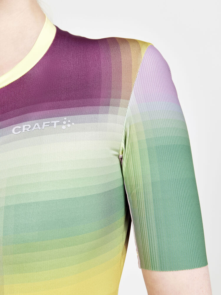 Adv Aero Jersey W von Craft – Multi/Burgundy