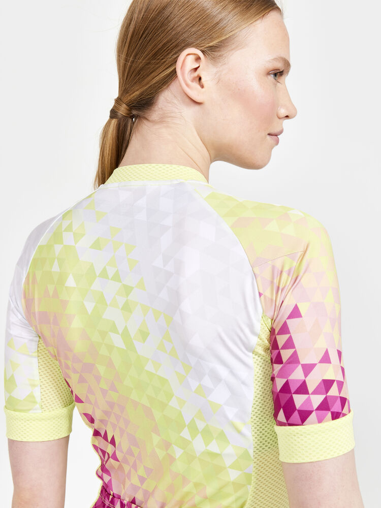 Adv Endur Graphic Jersey W von Craft – Multi/Giallo