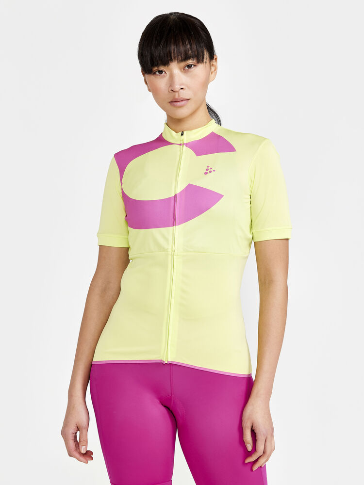 Core Endur Logo Jersey W von Craft – Blaze/Sulfur