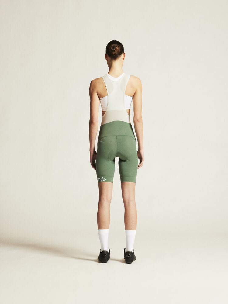 Core Endur Bib Shorts W von Craft – Thyme/Tofu
