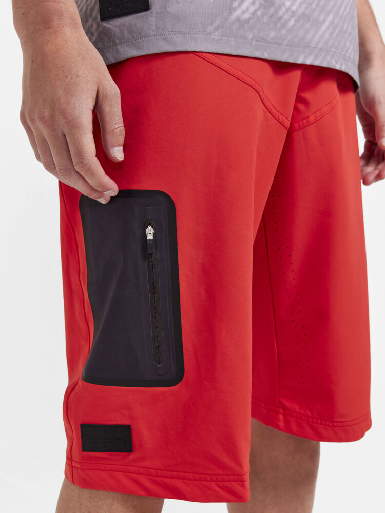 Adv Offroad XT Shorts w Pad M von Craft – Reddish