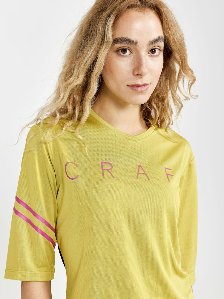 Core Offroad XT SS Jersey W von Craft – Cress/Burgundy