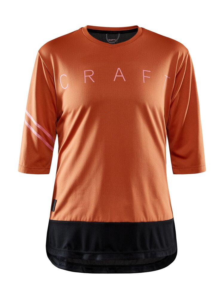 Core Offroad XT SS Jersey W von Craft – Cress/Burgundy