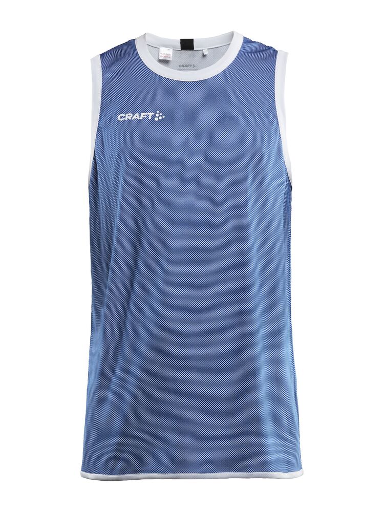 Progress Reversible Basket Singlet M von Craft – Club Cobolt/White