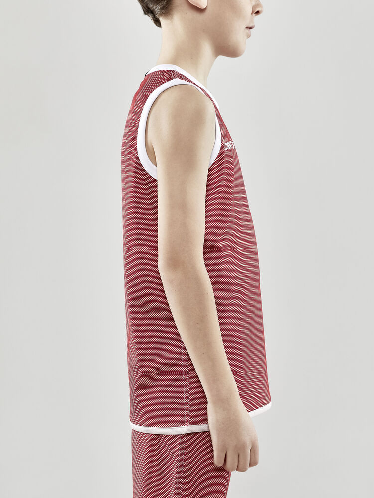 Progress Reversible Basket Singlet Jr von Craft – Club Cobolt/White