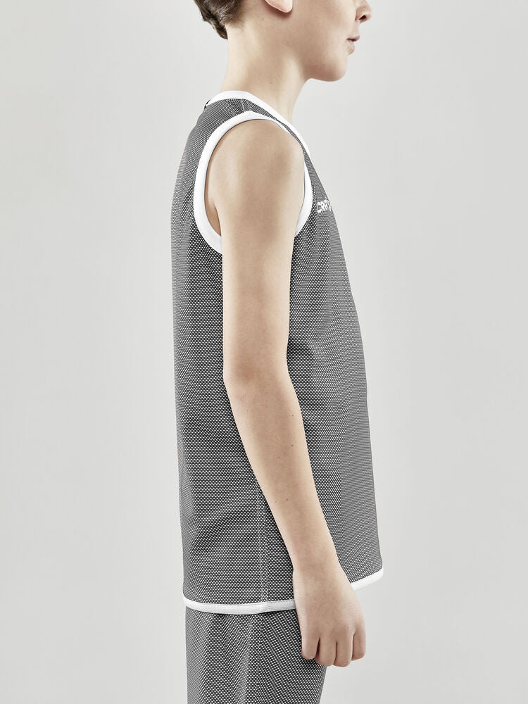Progress Reversible Basket Singlet Jr von Craft – Club Cobolt/White