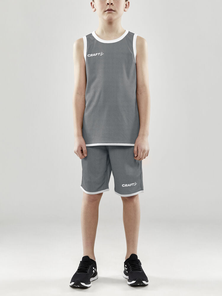 Progress Reversible Basket Singlet Jr von Craft – Club Cobolt/White