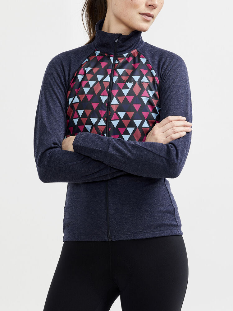 Adv Bike SubZ Wool LS Jersey W von Craft – Blaze/Multi
