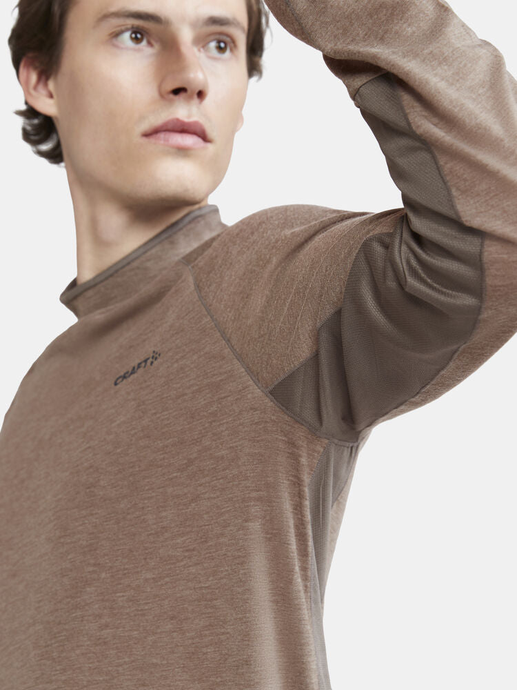 ADV SubZ Wool LS Tee 2 M von Craft – Dk Clay/Melange
