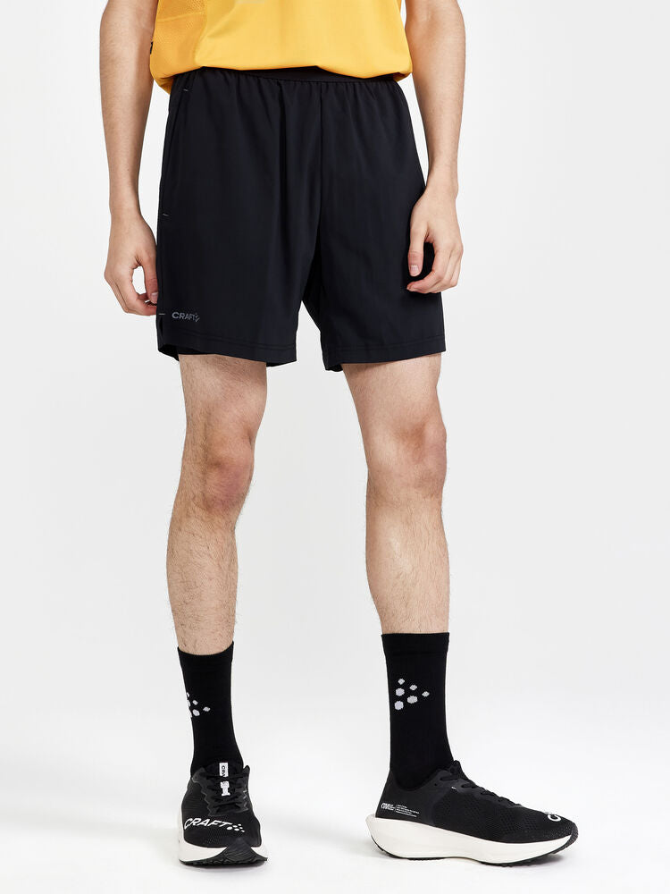 Adv Essence Perforated 2-In-1 Stretch Shorts M von Craft – Rock