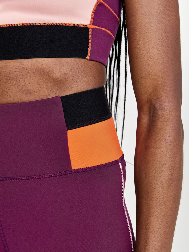 PRO Charge Blocked Tights W von Craft – Blaze/Cliff