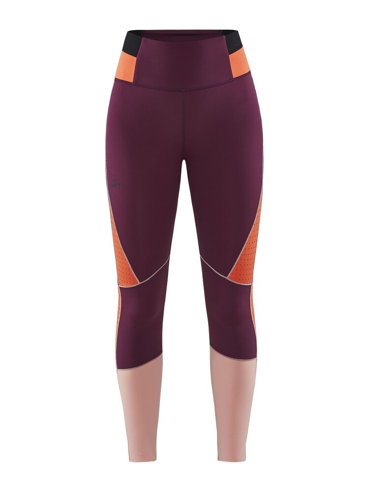 PRO Charge Blocked Tights W von Craft – Blaze/Cliff