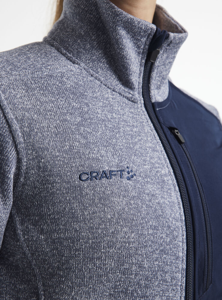 Adv Explore Heavy Fleece Jacket W von Craft – Flow/Blaze