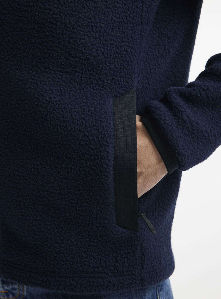 Adv Explore Pile Fleece Jacket M von Craft – Ecru/Black
