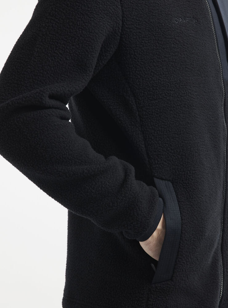 Adv Explore Pile Fleece Jacket M von Craft – Ecru/Black