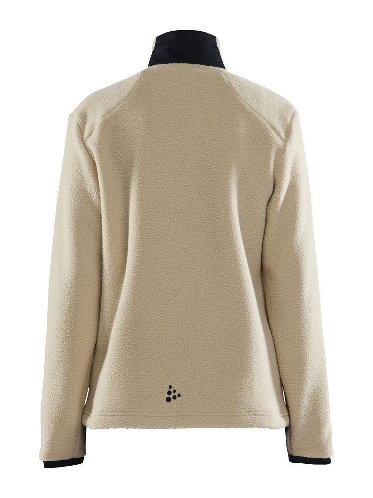 Adv Explore Pile Fleece Jacket W von Craft – Ecru/Black